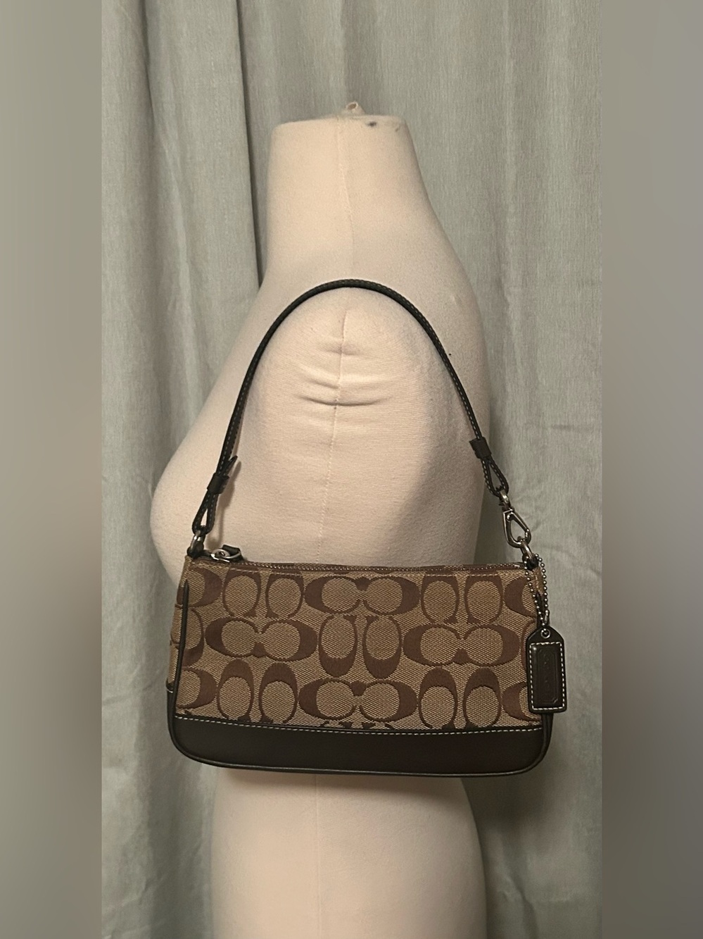 Coach Brown Signature Mini Shoulder Bag NoFO55-6094 - Picture 7 of 7